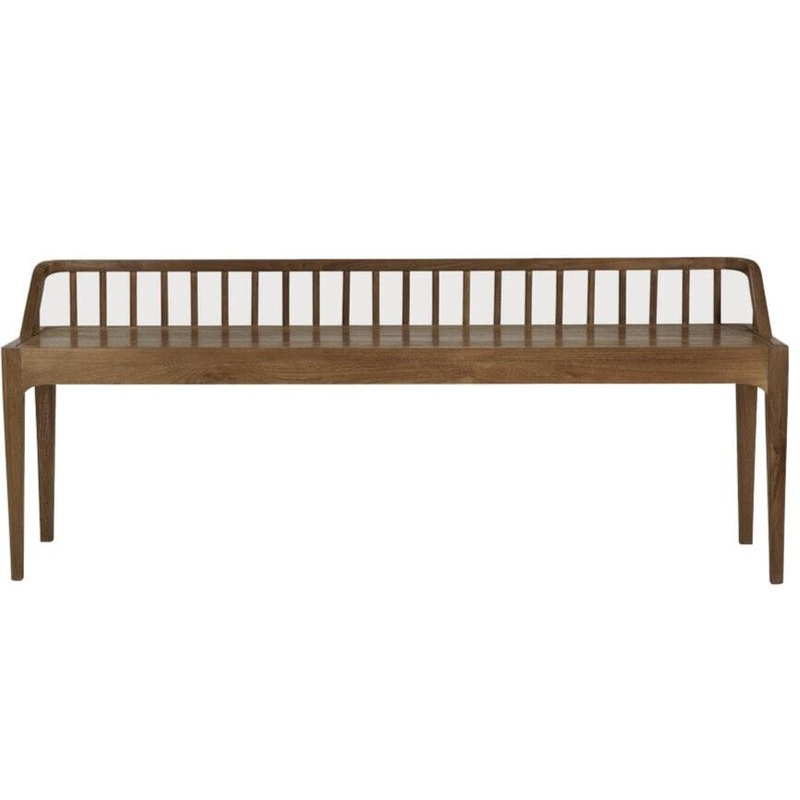Teak Spindle Bench