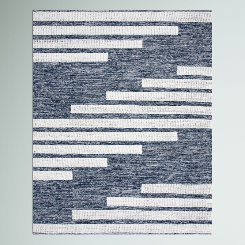 Alexio Handmade Flatweave Navy Rug 9×12