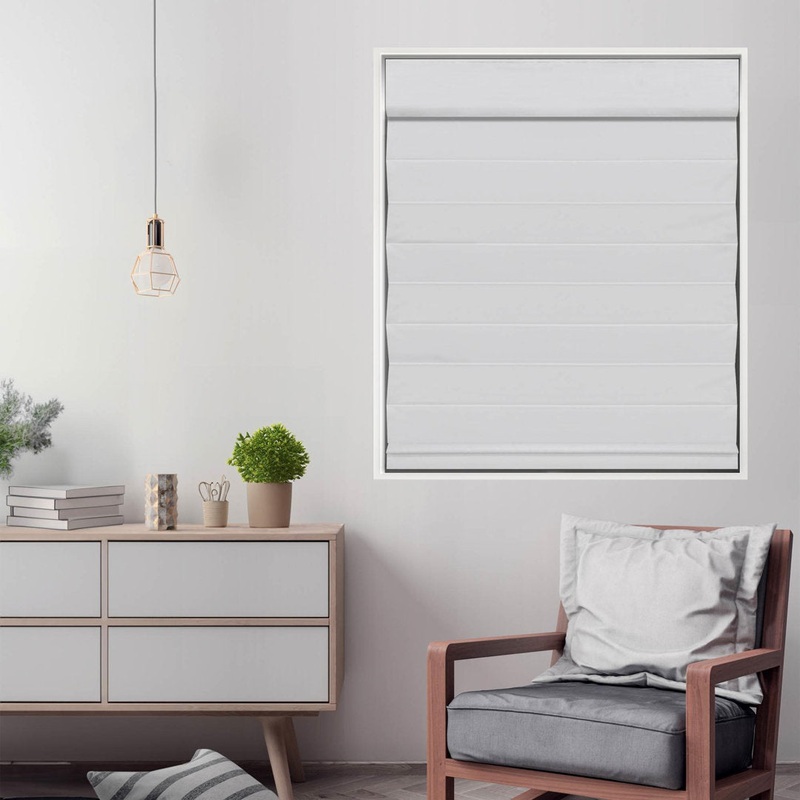 Cordless Blackout 100% Cotton Roman Shade with Cellular Shade Backing Symple Stuff Size: 40″W x 72″L Finish: Light Gray