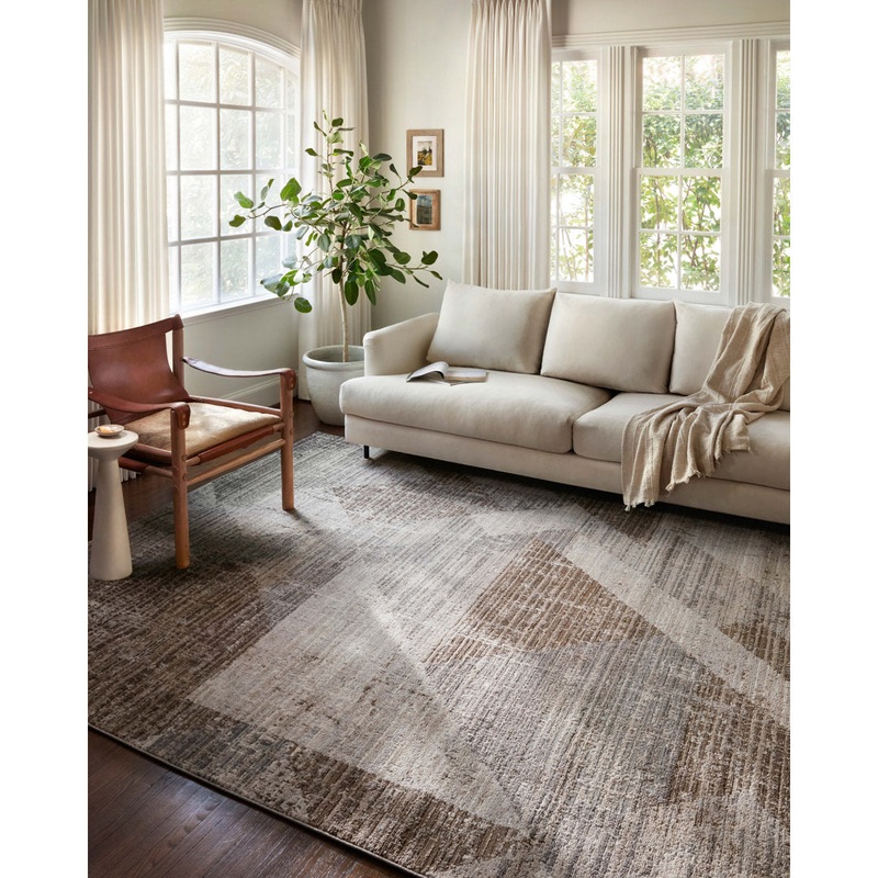 Sidwell Geometric Brown/Gray Area Rug Corrigan Studio Rug Size: Rectangle 5’3″ x 7’7″