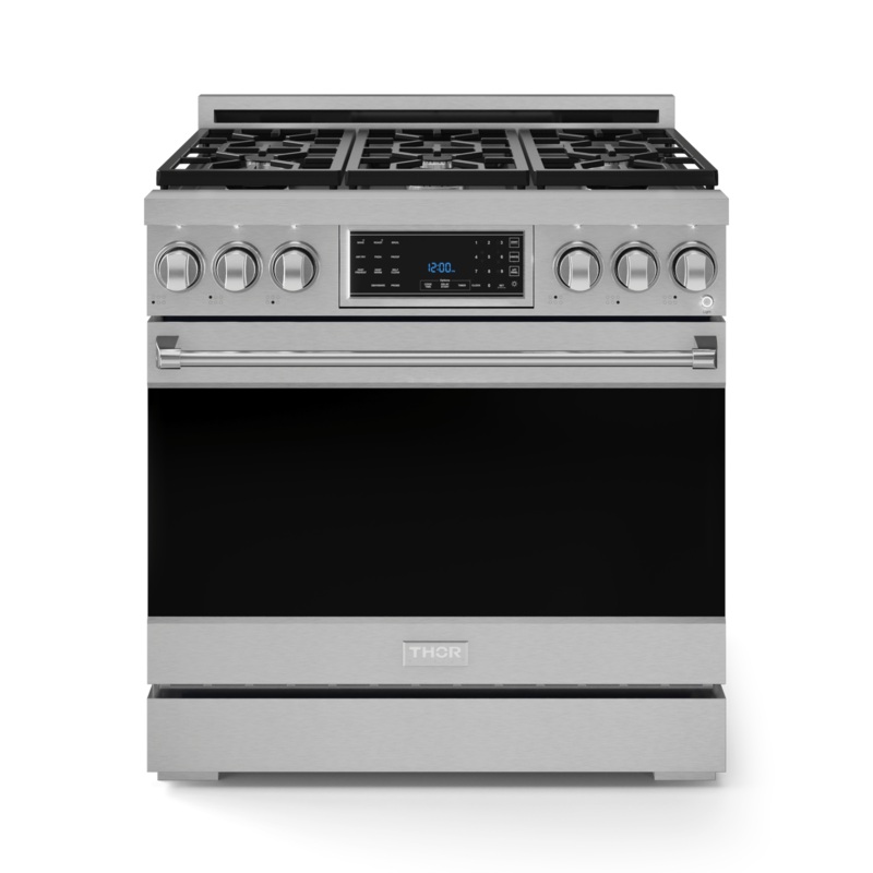 Thor Kitchen RSG36LP 36 Inch Professional Lp Range With Tilt Panel Touch Control In Stainless Steel Gordon Ramsay Series – Rsg36Lp