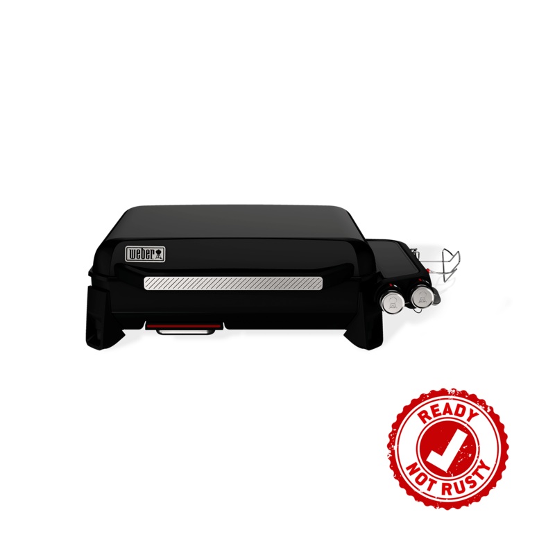 Weber 1500532 Slate 22 Rust-Resistant Tabletop Griddle – Black
