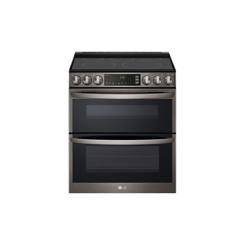 Lg LTEL7337D 7.3 Cu. Ft. Smart Instaview Electric Double Oven Slide-In Range With Probake Convection, Air Fry, And Air Sous Vide
