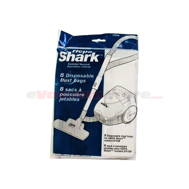 Shark Paper Vacuum Bag for EP238 Canister – 8 pack