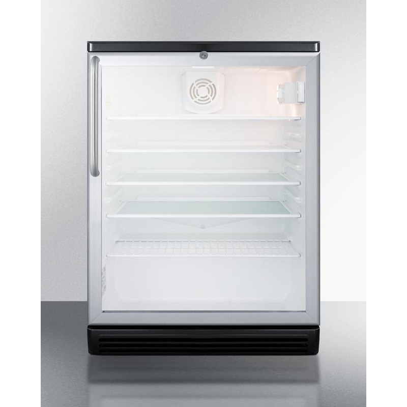 Summit SCR600BGLTB 24″ Wide Beverage Center