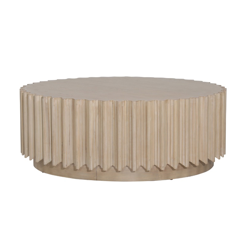 Aura Glow Wooden Coffee Table Lamp – Natural Hue