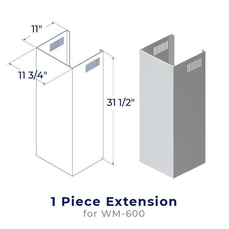 Hauslane CHE004 Chimney Extension – Che004 (Wm600) Range Hood Accessories