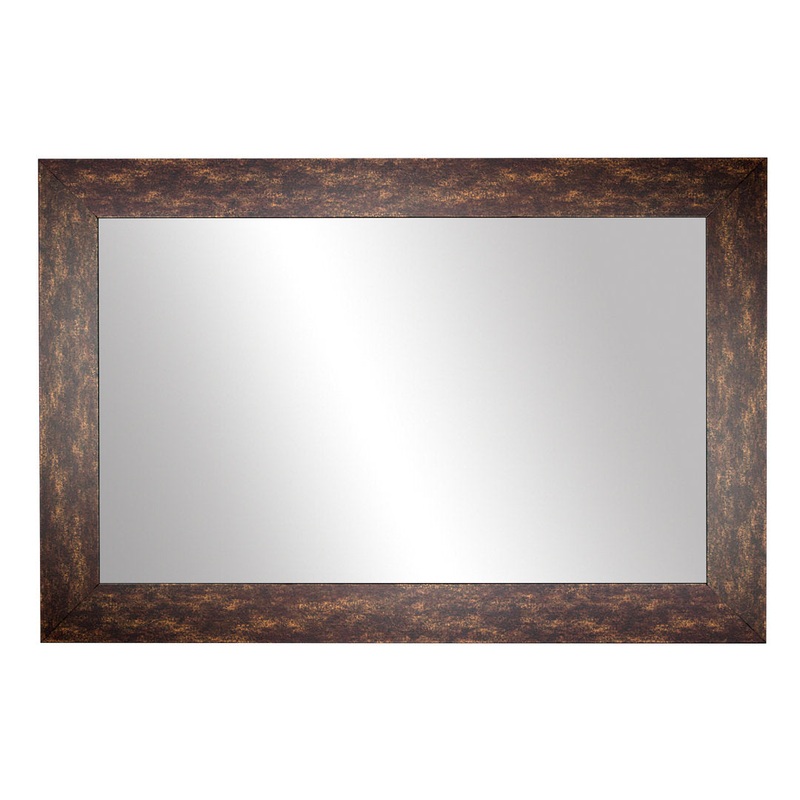 Shmuel Wood Framed with Safety Backing Ideal for Bathroom / Vanity Mirror Wade Logan Size: 28″ x 48″ Finish: Venetian Bronze