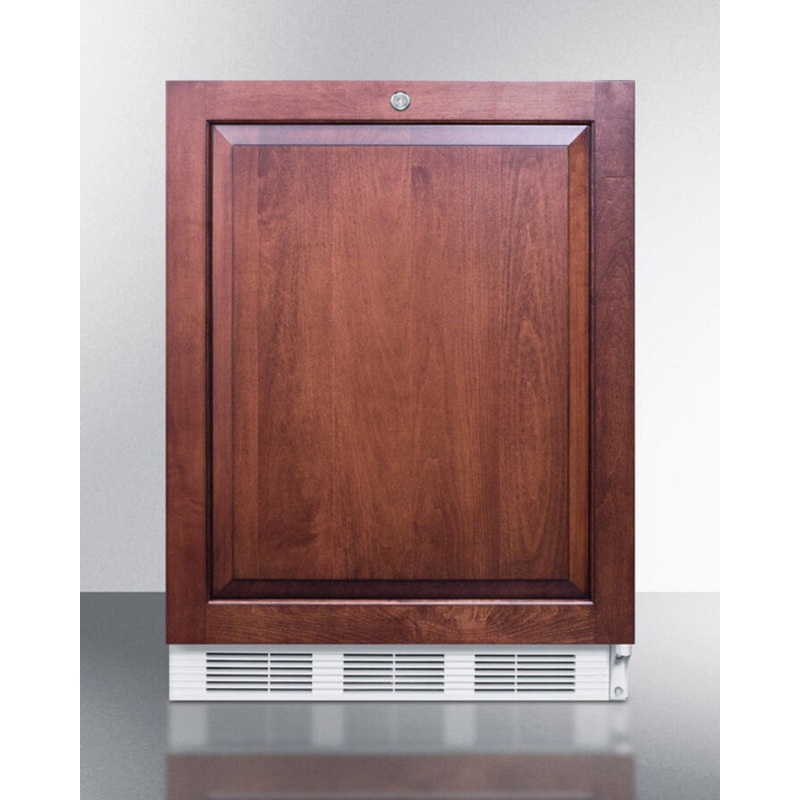 Summit AL650LBIIF Built-In Undercounter Ada Compliant Refrigerator-Freezer For General Purpose Use, Cycle Defrost W/Dual Evaporators, Panel-Ready Door, Lock, And White Cabinet