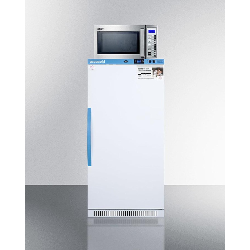 Summit MLRS8MCSCM1000SS 8 CU.FT. Momcube Breast Milk Refrigerator/microwave Combination