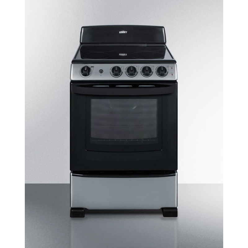 Summit REX2451SS 24″ Wide Electric Smooth-Top Range