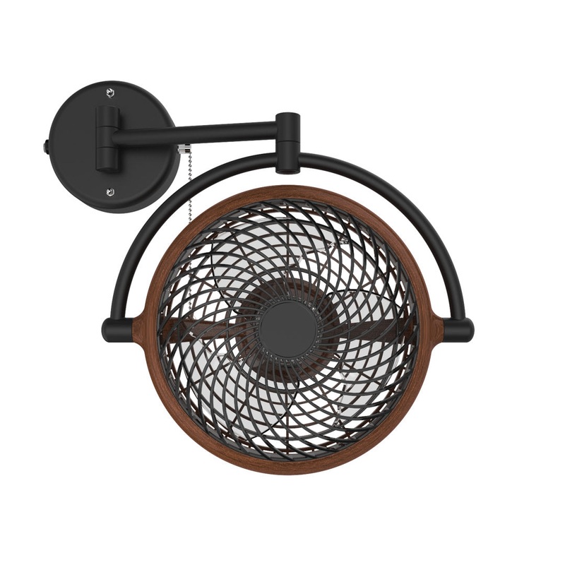 Vento 14.3″ Wall Mounted Fan Vento Finish: Walnut