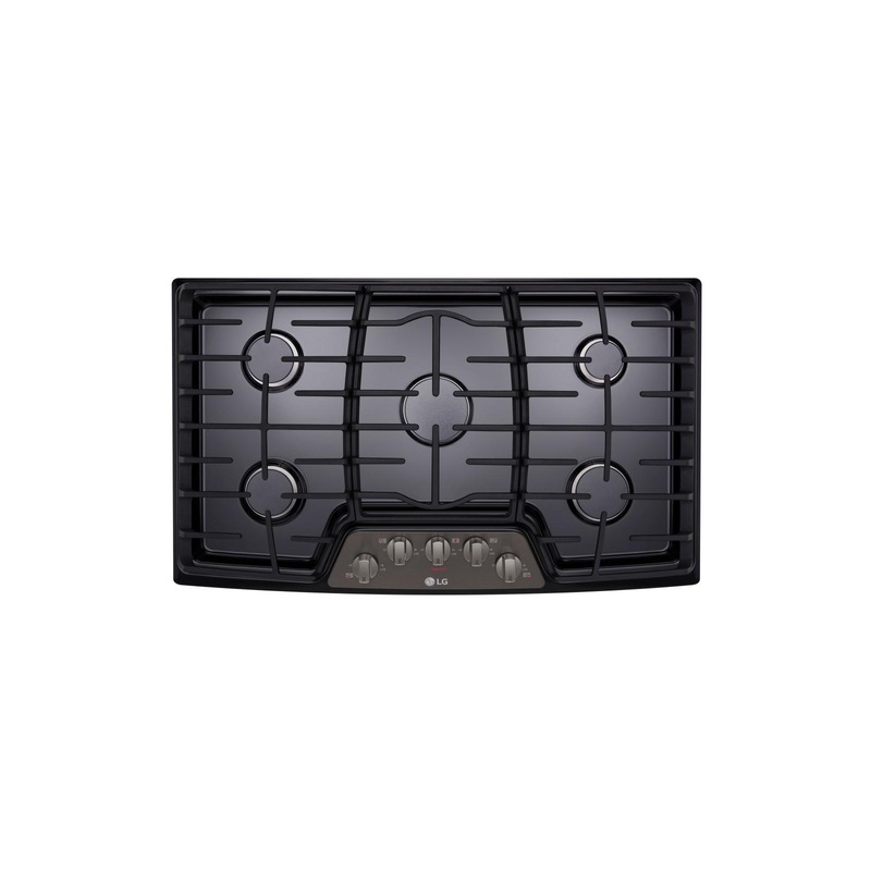 Lg LCG3611BD 36” Gas Cooktop with SuperBoil
