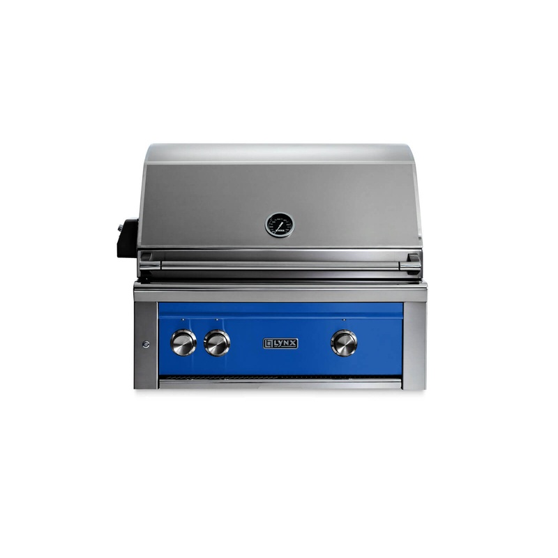 Lynx L30R3PBNG 30″ Built-In Grill W/ Rotisserie – Pacific Blue