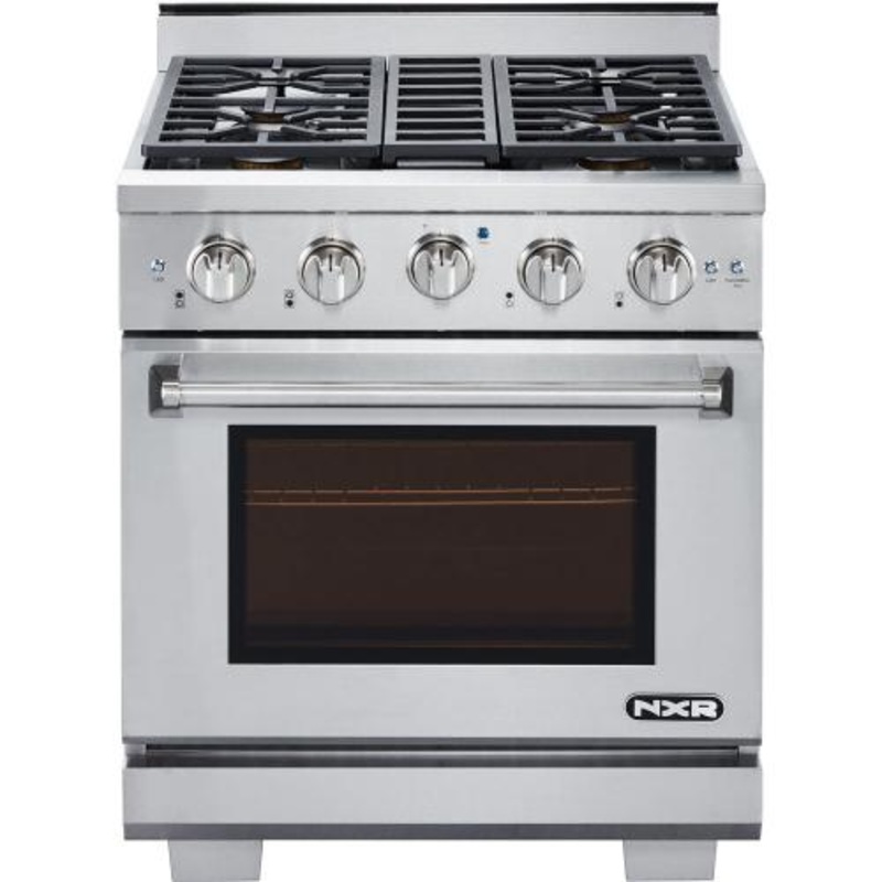 Nxr Ranges AK3001LP 30-In. Culinary Series Professional Style Lp Gas Range In Stainless Steel