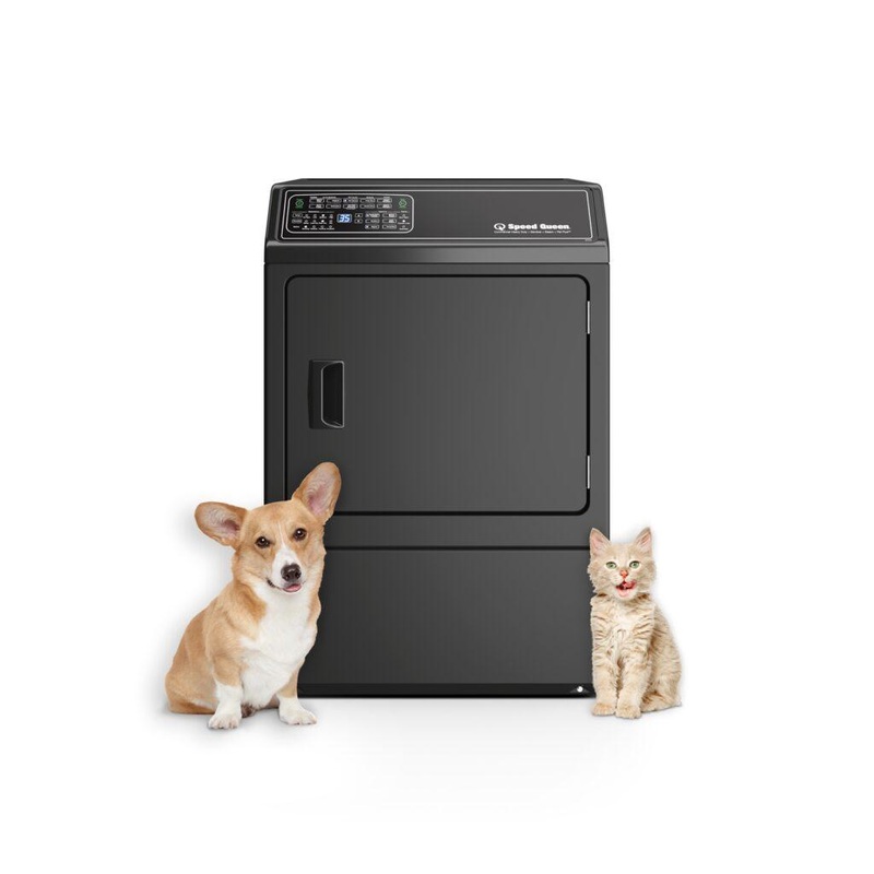 Speed Queen DF7004BE DF7 Sanitizing Electric Dryer with Front Control  Pet Plus  Steam  Over-Dry Protection Technology  ENERGY STAR Certified  5-Year Warranty