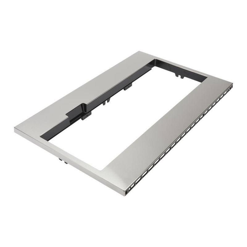 Whirlpool W11451313 Built-In Low Profile Microwave Standard Trim Kit with Pocket Handle, Stainless Steel, fits cut-out height 17-1/2″