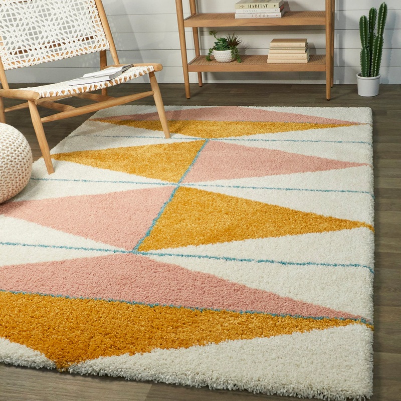 Bonifay Geometric Off White Area Rug Mercury Row Rug Size: Rectangle 7’10” x 10′
