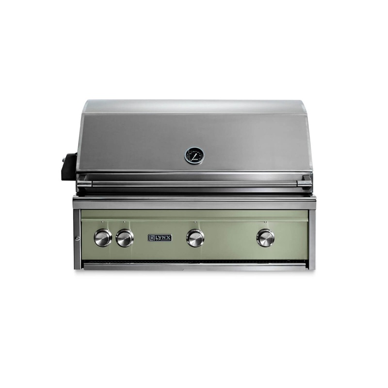 Lynx L36ATRDSLP 36″ Built-In Grill – All Trident W/ Rotisserie – Desert Sage