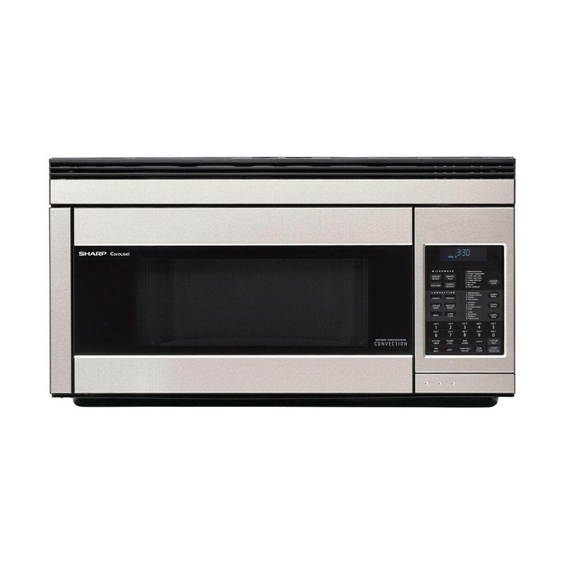 Sharp R1874TY 1.1 cu. ft. 850W Sharp Stainless Steel Over-the-Range Convection Microwave Oven