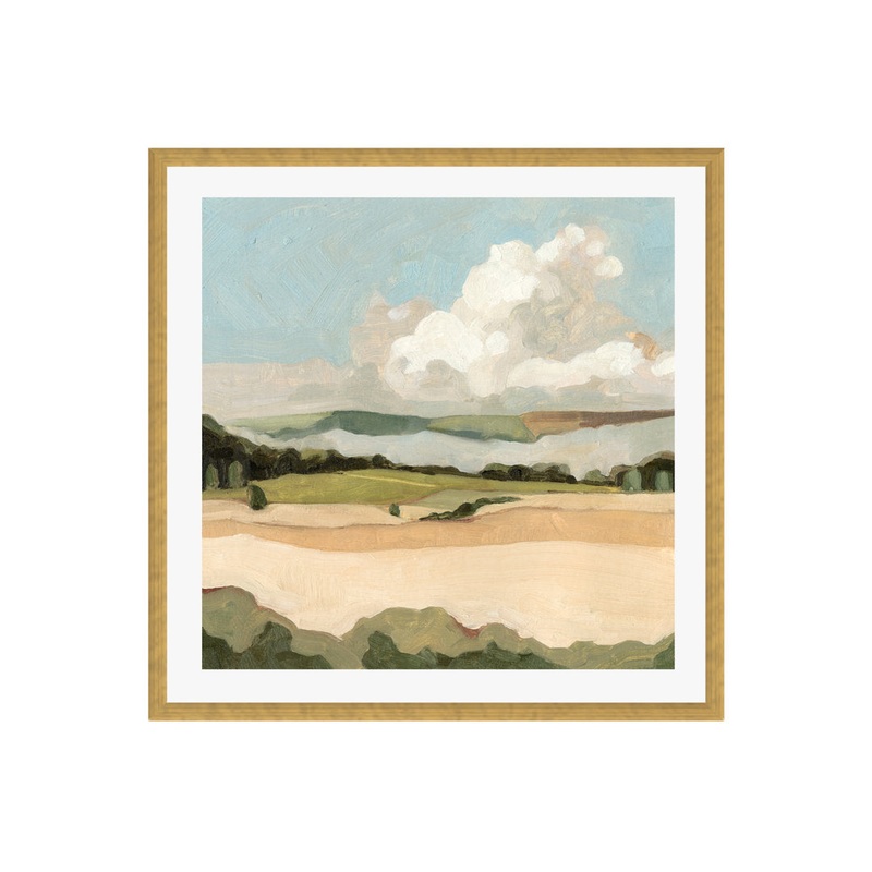 Cumulus Landscape II by Emma Scarvey – Picture Frame Painting Sand & Stable Frame Color: Gold Size: 18″H x 12″W