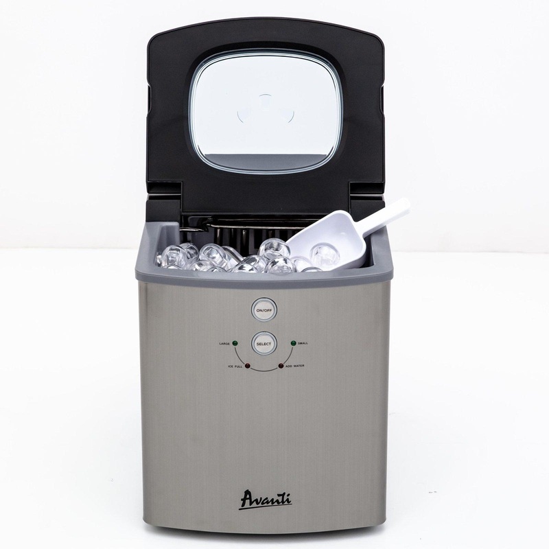 Avanti Portable Countertop Ice Maker – Stainless Steel / 33 lbs