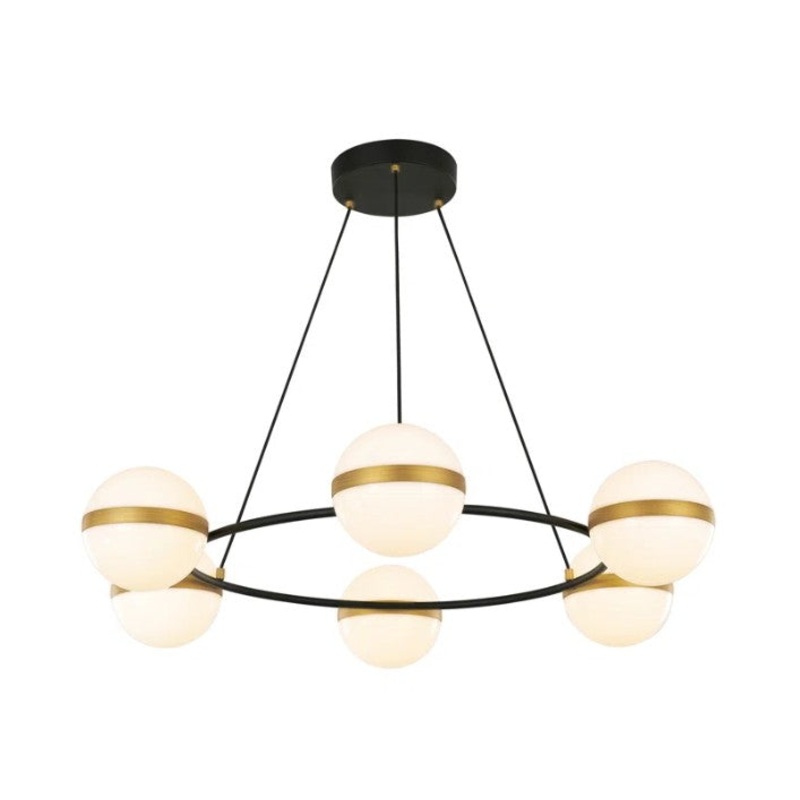 Tagliato 6 Light Steel Dimmable LED Round