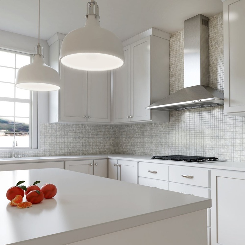 Xo Appliance XOB36WC 36″ 600/395 Cfm Italian Made Wall Mount Chimney Range Hood White