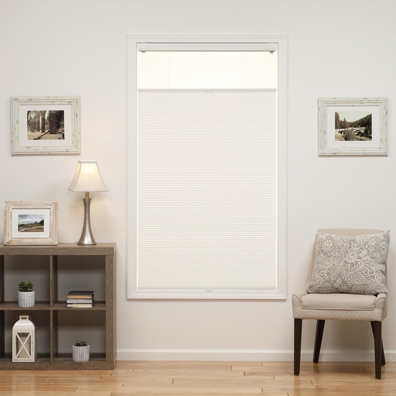 1 inch Cordless Semi-Sheer Light Filtering Top Down Bottom Up Cellular Shade Symple Stuff Blind Size: 22.5″W x 72″L Finish: White