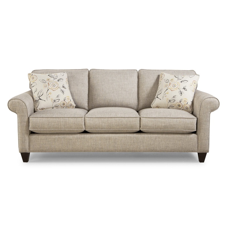 Affordable Fun 85″ Rolled Arm Sofa Red Barrel Studio Arm Covers: Yes, Body Fabric: Peyton 31 White Performance Twill
