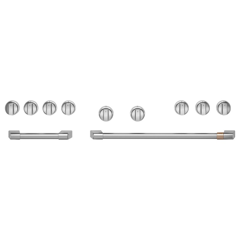 Cafe CXPR8HKPTSS CAF(EBACK) 48″ Brushed Stainless Handle & Knob Set for Pro Range and Rangetop