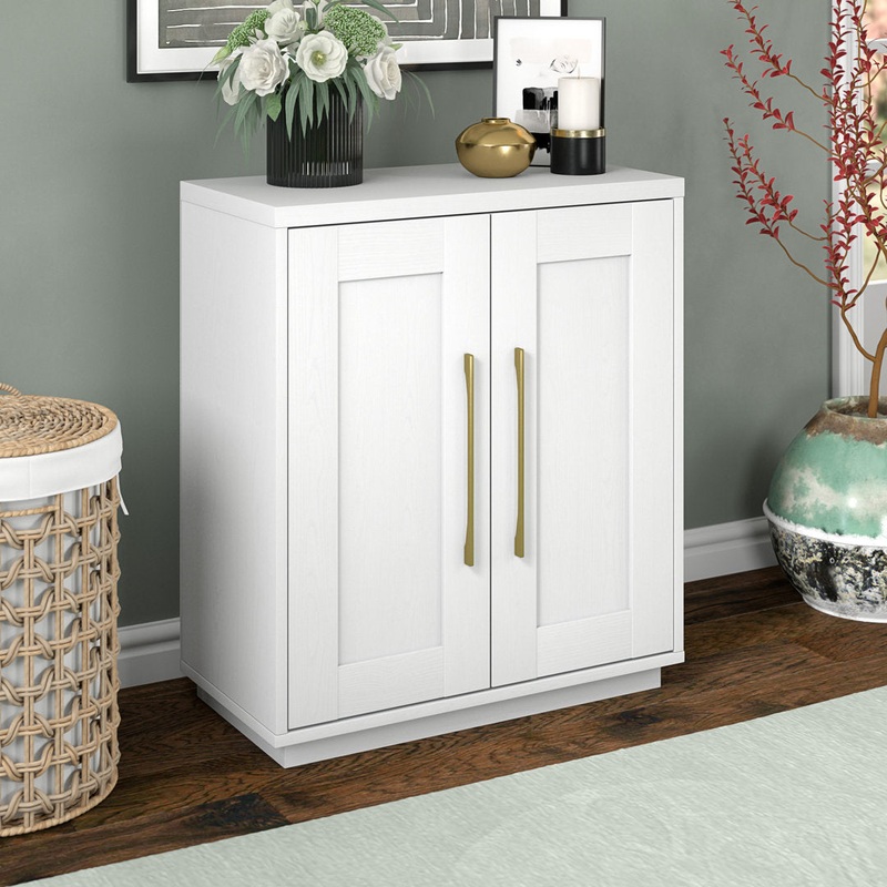 Tillman Accent Cabinet Wade Logan Color: White