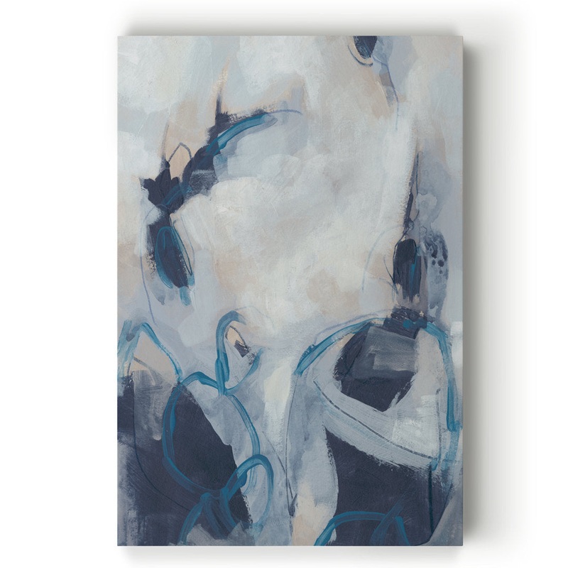 Blue Process I’ – Painting Print on Canvas Etta Avenue Size: 48″ H x 36″ W x 1″ D Format: Wrapped Canvas
