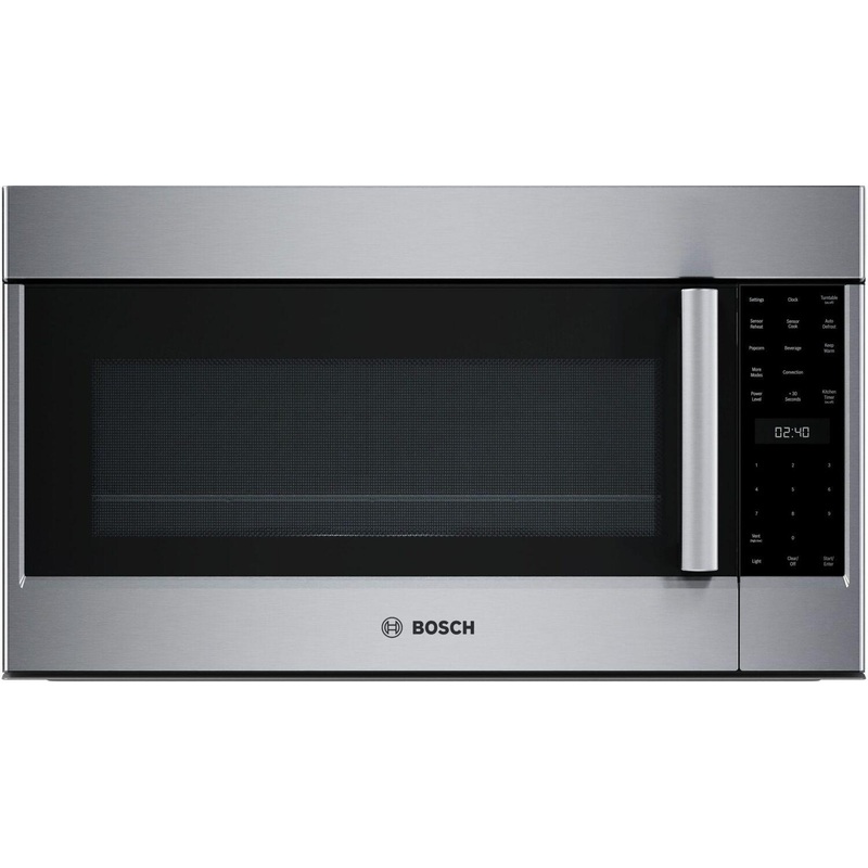 Bosch HMV8054U 800 Series, Over-The-Range Microwave, 30”, Door Hinge: left, Stainless steel
