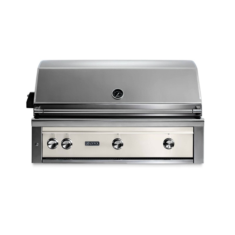Lynx L42ATRGLNG 42″ Built-In Grill – All Trident W/ Rotisserie – Glacier