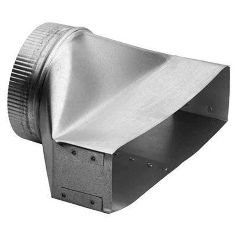 Broan T460 3-1/4″ x 14″ to 7″ Round Transition for Range Hoods