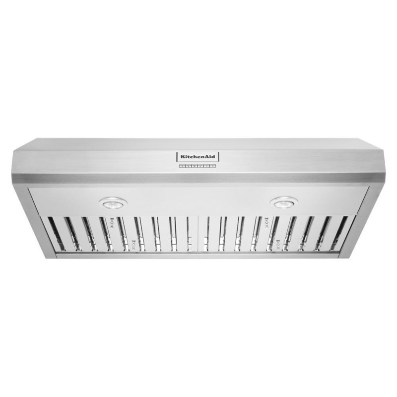 Kitchenaid KVUC606KSS 36″ 585 CFM Motor Class Commercial-Style Under-Cabinet Range Hood System