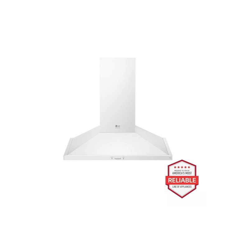 Lg LSHD3080N Lg Studio, 30″ Chimney Style Hood, Essence White