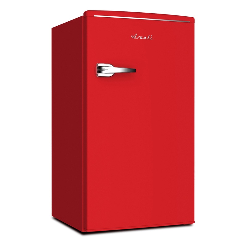 RMRS31X5RIS Avanti 3.0 Cu. Ft. Retro Compact Refrigerator – Red