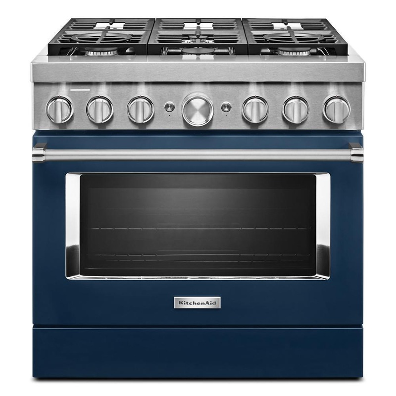 KFDC506JIB KitchenAid 36” Smart Commercial-Style Dual Fuel Range with 6 Burners