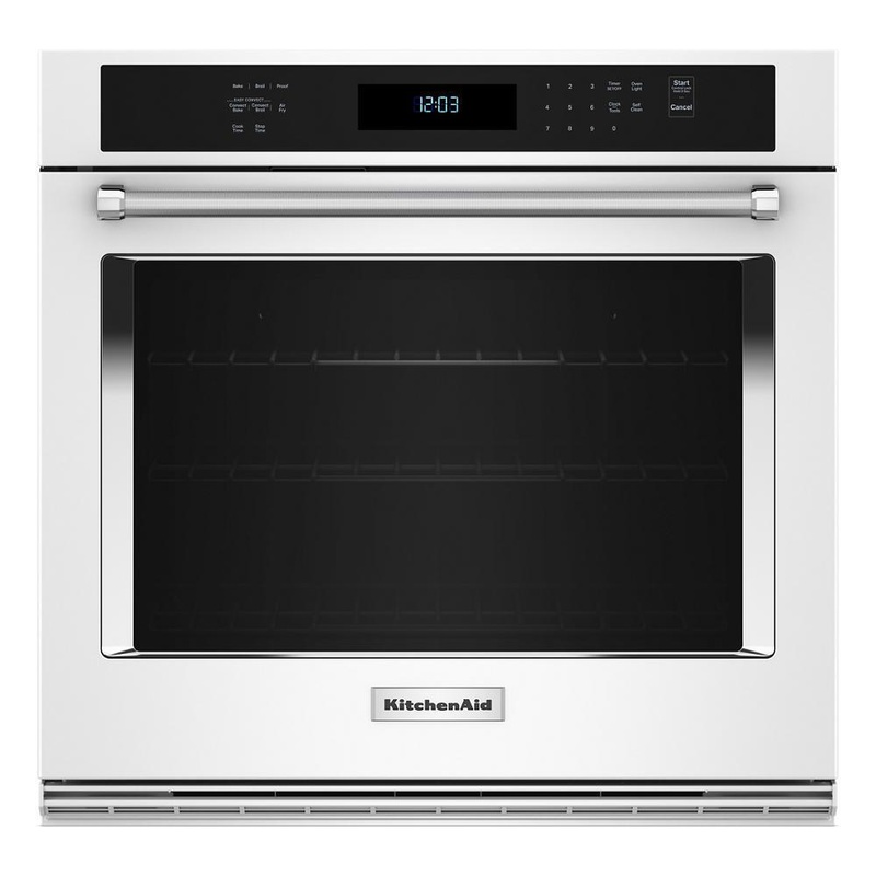 KOES530PWH KitchenAid 30″ Single Wall Ovens with Air Fry Mode