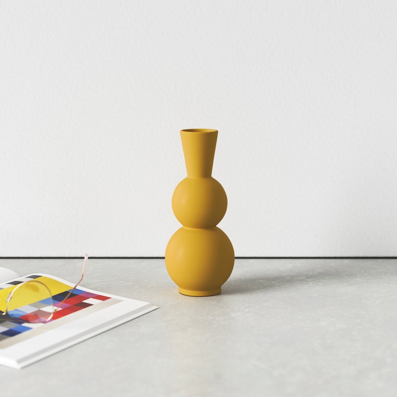 Toni Yellow 8.63″ Ceramic Table Vase AllModern