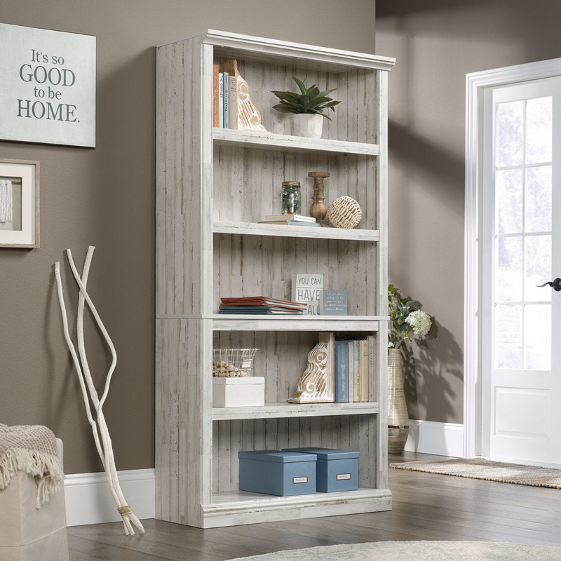 Alexsia 69.76″ H x 35.28″ W Standard Bookcase Lark Manor Color: White Plank