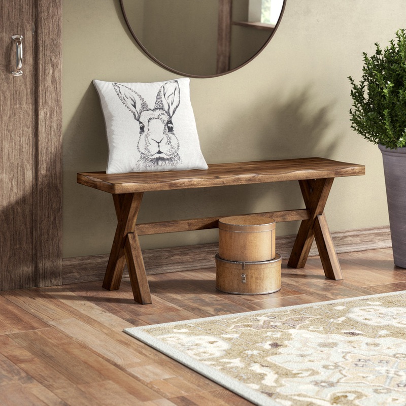 Annette Wood Bench Steelside