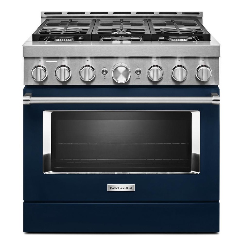KFGC506JIB KitchenAid 36” Smart Commercial-Style Gas Range with 6 Burners