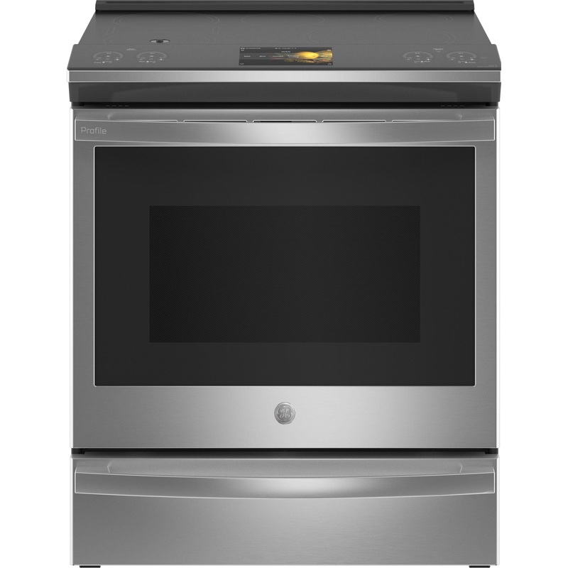 PHS93XYPFS GE Profile 30″ Smart Slide-In Front-Control Induction Fingerprint Resistant Range with In Oven Camera
