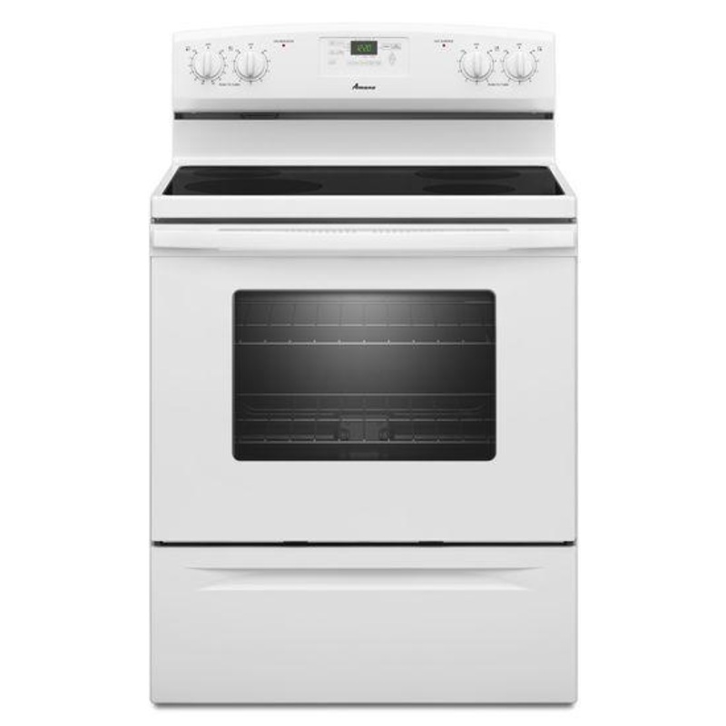 AER5630BAW Amana 30-inch Amana Electric Range with Easy Touch Electronic Controls – White
