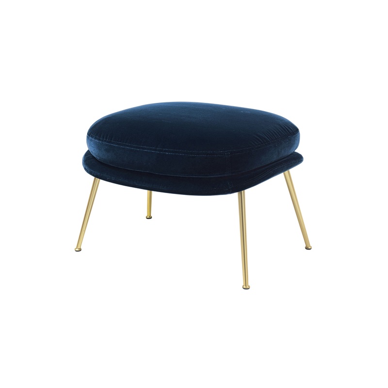 Bat Conic Base Ottoman – Fully Upholstered