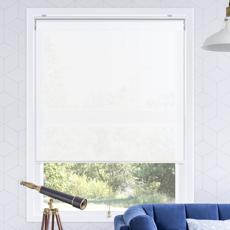 Shaunna Snap-N’-Glide Cordless Room Darkening Roll-up Shade Symple Stuff Color: Urban White Blind Size: 54″W x 72″L